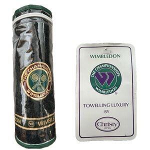🎾Official Wimbledon Men’s Championship Souvenir Towel Christy Forest Green 2014?